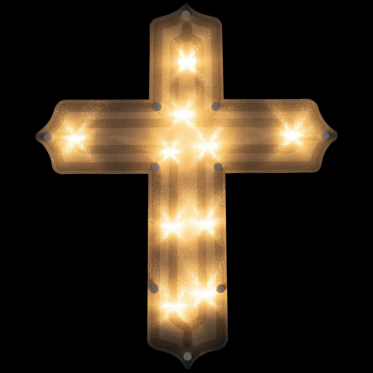 Northlight Lighted Cross Easter Window Decoration - 14"